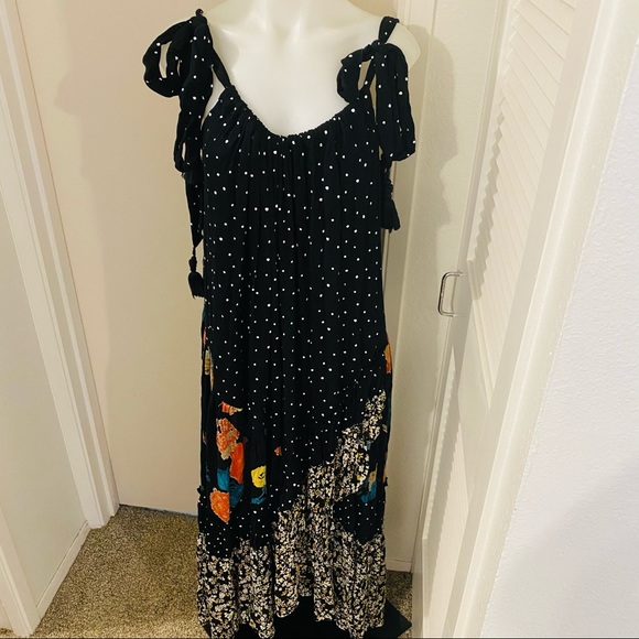 Free People NWT Flowy Dot Floral Dress - Picture 3 of 6